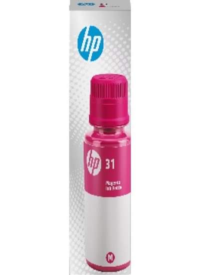 Picture of HP 31 Magenta Standard Yield Ink Tank Bottle Refill, Prints Up to 8,000 Pages (1VU27AN)