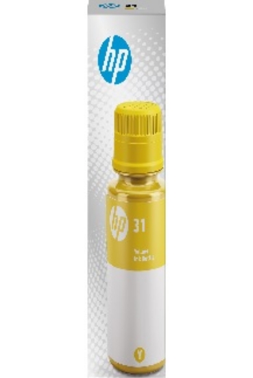 Picture of HP 31 Yellow Standard Yield Ink Cartridge Refill, Prints Up to 8,000 Pages (1VU28AN)