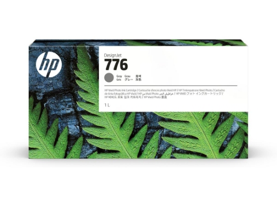 Picture of Genuine HP 1XB05A 1L Gray DesignJet Standard Yield Ink Cartridge 