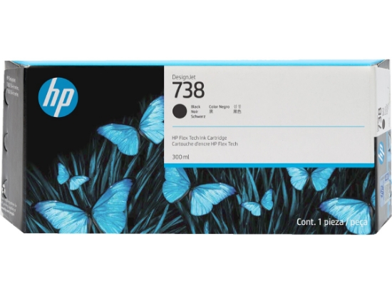 Picture of Genuine HP 498N8A 738 300ml Black DesignJet Ink Cartridge