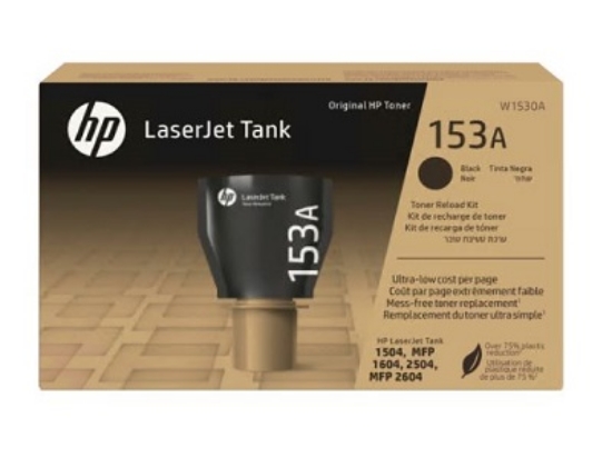 Picture of Genuine HP W1530A 153A Black Standard Yield LaserJet Tank Toner Reload Kit