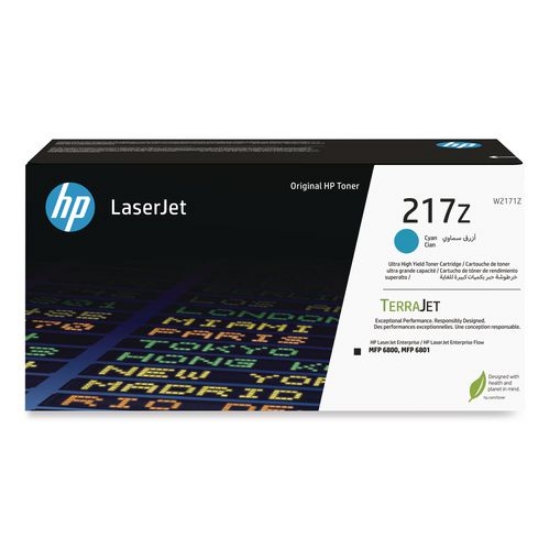 Picture of Genuine HP W2171Z 217Z Cyan Ultra High Yield Toner Cartridge