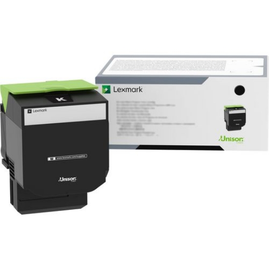 Picture of Genuine Lexmark 70C0HKG Black High Yield Return Program Toner Cartridge