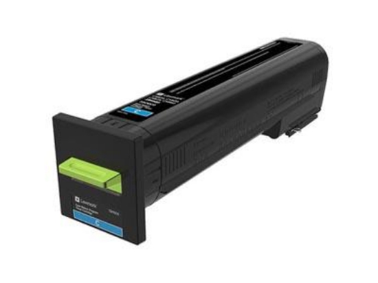 Picture of Genuine Lexmark 72K00CG Cyan Standard Yield Return Program Toner Cartridge