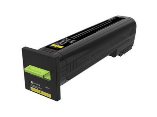Picture of Genuine Lexmark 72K00YG Yellow Standard Yield Return Program Toner Cartridge