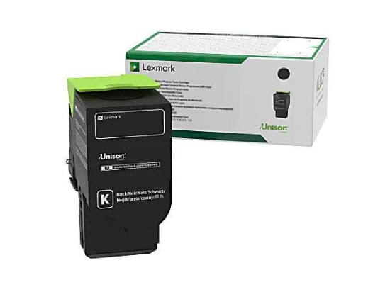 Picture of Genuine Lexmark 78C00KG Black Standard Yield TAA Return Program Toner Cartridge
