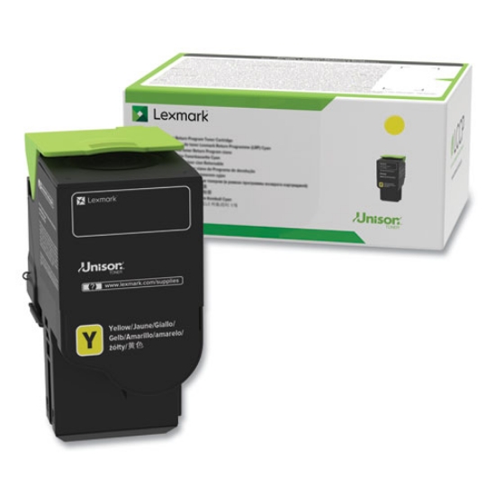 Picture of Genuine Lexmark 78C1XYE Yellow Extra High Yield  Corporate Toner Cartridge