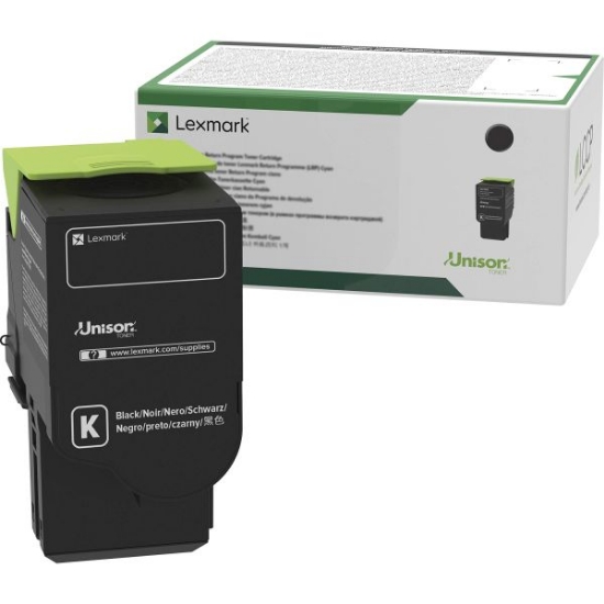 Picture of Genuine Lexmark 81C0XKG Black Extra High Yield Return Program GSA Toner Cartridge