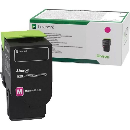 Picture of Genuine Lexmark 81C0XMG Magenta Extra High Yield Return Program GSA Toner Cartridge