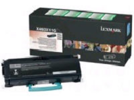 Picture of Genuine Lexmark X463X11G Black Extra High Yield Return Program Toner Cartridge