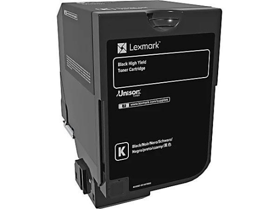 Picture of Genuine Lexmark 74C0H10 Black Extra High Yield Toner