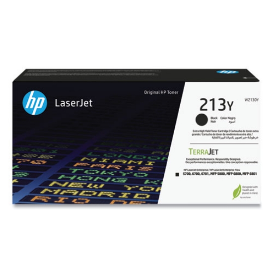 Picture of Genuine HP 213Y, W2130Y Black Extra High Yield LaserJet Toner Cartridge